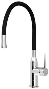 Sapho - Mosogató csap rugalmas karral SILI fekete/réz