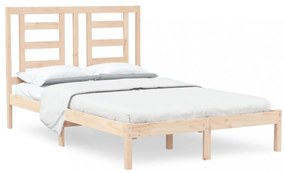 vidaXL tömör fenyőfa ágykeret ágy matrac nélkül 120 x 200 cm