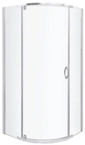 Splash 80x80 cm íves zuhanyabin tálca nélkül