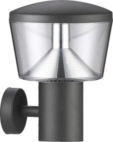 PREZENT 66004 DUBLIN Modern Kültéri Fali Lámpa Átlátszó, Szürke LED IP44