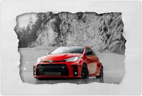 Poszter 60x40 Piros Toyota Bw