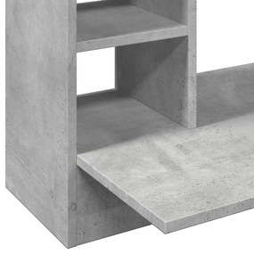 betonszürke szerelt fa falra szerelhető íróasztal 105x48x75 cm