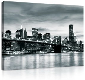 Vászonkép, Brooklyn Bridge, 100x75 cm méretben