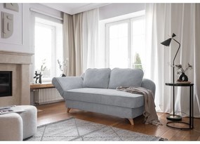 Világosszürke kordbársony heverő (bal oldali) Chic Charlotte – Miuform