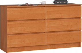 Komód K140 6DB Clp Éger Akd