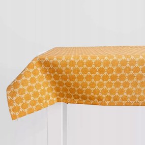 Gyönyörű abrosz narancssárga mintás szövet nappaliba 130x170cm Letícia