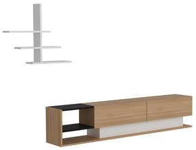 Nappali fal Lizelana (fehér + teak). 1106620