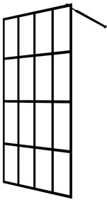 vidaXL átlátszó edzett üveg zuhanyfal 118 x 190 cm