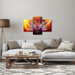 Kép - Merkaba szárnyakkal, absztrakció (90x60 cm)