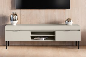 Sentia TV-szekrény 157 cm - kasmír / fekete lábak