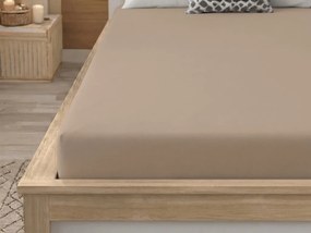 Mikroszálas lepedő MICROVELLE bézs 90x200 cm