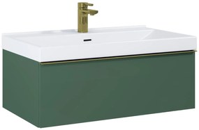 Elita Look szekrény 80x44.9x28.1 cm Függesztett, mosdó alatti zöld 168560