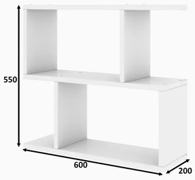 Asztal LALE 55x60 cm fehér