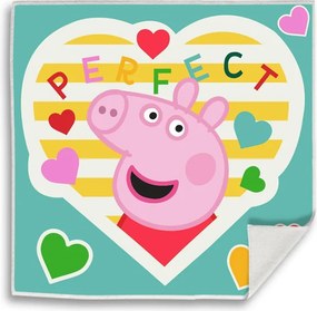 Peppa malac Perfect Mágikus Kéztörlő arctörlő, törölköző 30x30cm