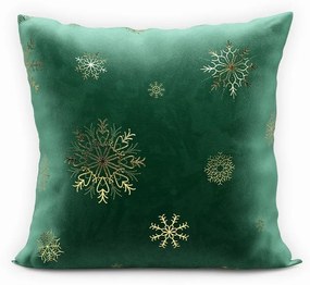 Díszpárnahuzat 45x45 karácsonyi mintás, bársony