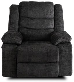 Modern Relaxfotel Vintage Fekete Bársony Kárpittal. ARTURO