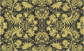 Flizelin fotótapéta Arany virágok dísz sötét háttér 416x254 +ragasztó