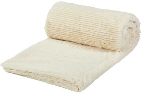 Stripy krém színű takaró, 150 x 120 cm