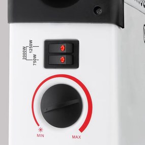 monzana® 2000 W-os fűtőtest időzítővel - fehér