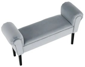 BURDA Velvet világosszürke/fekete pad