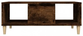 füstös tölgy színű fatermék dohányzóasztal 90x50x36,5 cm