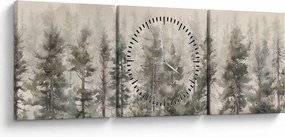 Kép - Fenyőerdő I., akvárium (órával) (90x30 cm)