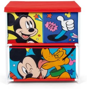 Disney Mickey, Pluto játéktároló állvány 3 rekeszes 53x30x60 cm
