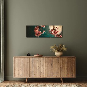 Kép - Sakura teliholdkor (órával) (90x30 cm)