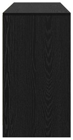 Széf 3 pcs Musta tammi 70 x 41 x 75 cm Faanyag