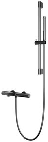 AREZZO design ELEGANT termosztatikus kádcsaptelep szett, gun metal