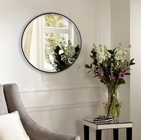 Tükör Rea round 80 CM LOFT divatos vékony kerettel