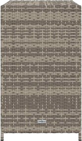 vidaXL szürke polyrattan kerti tárolószekrény 83x45x76 cm