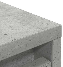 betonszürke szerelt fa cipőszekrény 57x34x76 cm