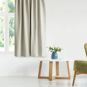 Krémszínű sötétítő függöny 140x245 cm Eyelets – Restilo