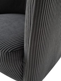 Fotel, szürke/fekete, ALIEN