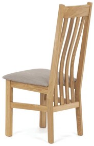 Natúr Tömörfa Étkezőszék, Bézs Üléssel. C-2100 CRM2