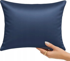 Pamut-szatén párnahuzat Sin 70x80 sötétkék
