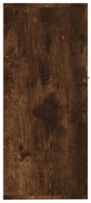 füstös tölgy színű szerelt fa tálalószekrény 88x30x70 cm