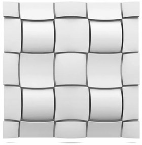 Dekoratív 3D polisztirol falpanel Rubik fehér