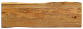 tömör mangófa természetes élű asztallap 140 x 40 x 3,8 cm