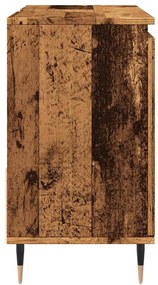 antik fa színű szerelt fa fürdőszobaszekrény 65 x 33 x 60 cm