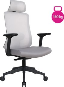 Irodai szék, szürke/fekete, teherbírás 150 kg, ROSANO