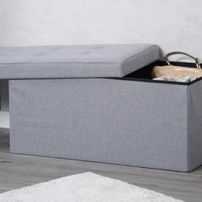 Kesper 15952 Kárpitozott komód, világosszürke, 76x 38 x 38 cm