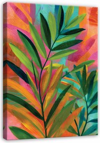 Vászonkép Levelek Absztrakt Art Deco Nappali Hálószoba 60x40