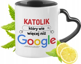 Katolikusoknak Fekete Bögre Szív Alakú Füllel Ajándék