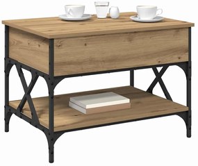 vidaXL Dohányzóasztal Artisan tölgy 70x50x50cm Faanyag