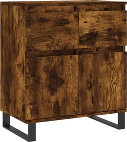 vidaXL füstös tölgy színű szerelt fa tálalószekrény 60 x 35 x 70 cm