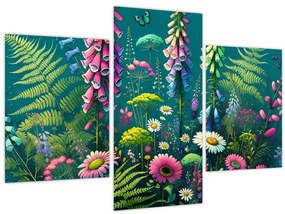 Kép - Mezei virágok (90x60 cm)
