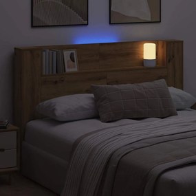 Fejtámla polcokkal Artisan tölgy 160 x 17 x 104,5 cm Faanyag