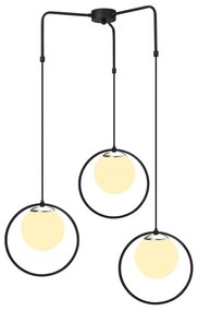 Nazarios fekete fém függőlámpa - Opviq lights